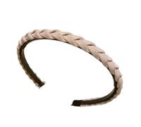 AntiSlip Braided Hairband for Face Washing Skincare Routine Comfortable Fabric Hairhoop for Short and Side Bangs Hair Nonslip Teeth Hairband