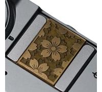 AntiSlip Camera Shutter Button Carveds Flower Blossom Detailing Brass Construction For XT30 A7C2 DSLR Compatibility Brass Shutter Release Button