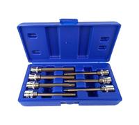 Antislip Metal Screwdriver Bit Extension 7Pcs for Secure Fastener Access Behind Appliances and Machinery Bit Holder Extension Set