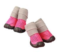 AntiSlip Pet Dog Shoes Hollowout Outdoor Paws Protectors For Walking Running Dogs Footwear Hot Weather Nonslip Shoes