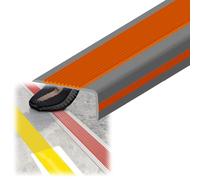 AntiSlip Rubber Stair Nosing Edge TrimL ShapeStair Protector Corner Strip 2.5x5cm Grey & ge 78.74inSafety Solution for Home & Office Steps