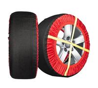 Antislip Snow Socks for Tires 2Pcs Automotive Tire Chains Grip Snow Chain Alternative Traction Device for Cars Auto RVs SUVs(HY066)