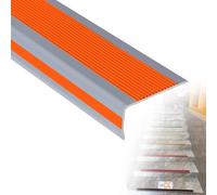 AntiSlip Stair Nosing Edge Trim16.4 Ft SelfAdhesive Vinyl Rubber Stair Treads Flexible d Staircase Step Protector Safety for Home & Office Steps