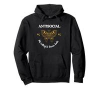 Antisocial Book Club Introvert Booklovers for readers Pullover Hoodie
