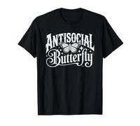 Antisocial Butterfly Introvert Stay Home Life Homebody Anti T-Shirt