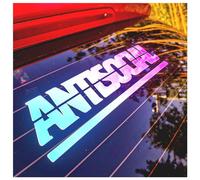 Antisocial Car Stickers - Windshield Banner Stickers - Weatherproof Car Decals - Cool Car,Truck,SUV,Vehicle,Auto Sticker Decal - 12 × 3 inches(Blue-violet gradient)