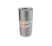 Antisocial Extrovert Social Personality Introvert |- Stainless Steel Insulated Tumbler