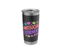 Antisocial Extrovert Social Personality Introvert - Stainless Steel Insulated Tumbler