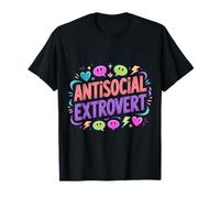 Antisocial Extrovert Social Personality Introvert - T-Shirt