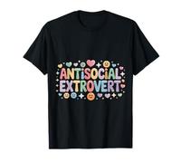Antisocial Extrovert Social Personality Introvert - T-Shirt