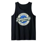 Antisocial Men Women Introvert Homebody Antisocial Butterfly Tank Top