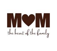 Antisocial Moms Club Mom is The Heart of The Family Mom Gifts Engraving Stickers 47.6x82.3cm Window Decals Coffee