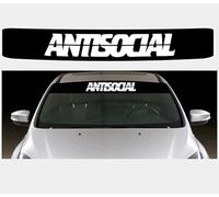 Antisocial Sunstrip Kit universal Windscreen Window Sticker Decal vinyl