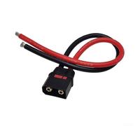 AntiSpark QS8S Cable Connector Adapter with 8AWG Wire for FPV Battery Connections and Remote Control Electric Components (Male)