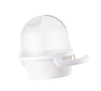 Antisplash Hanging Parakeets Feeder With Half Open Covers Bird Cage Food Dispenser Box For Easy Access And Maintenance