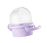 Antisplash Hanging Parakeets Feeder With Half Open Covers Bird Cage Food Dispenser Box For Easy Access And Maintenance Parrots Food Dispenser