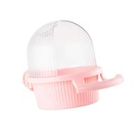 Antisplash Hanging Parakeets Feeder With Half Open Covers Bird Cage Food Dispenser Box For Easy Access And Maintenance Parrots Food Dispenser