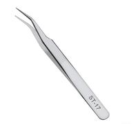 Antistatic For Precision Stainless Steel Tweezers 1pc Tool for Electronics, Mobile Phone, and Integrated Circuit Maintenance (ST-17)
