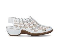 Antistress Slip-On Wedge - female - Rieker - Wedges - White - 8 UK - Shoes 8 UK