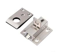 Antitheft Stainless Steel Spring Latch Lock Having Security Automatic Latchbolt for Balcony Windows Plus Casement Doors Bebykilemi Selfclosing Door Lock Mechanism Silver (Square (Down))