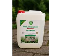 AntiWeed Weed Killer 5L Ready to Use | Fast Acting 100% Natural Weedkiller, 5 Litre Pro Weed Killer | Harmless to Humans and Animals Environmentally Friendly Professional Industrial