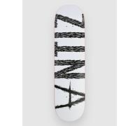Antiz Big Script 8.125" Skateboard Deck full white Uni