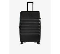Antler Black Icon Stripe Large Hard-shell Polycarbonate Suitcase 78.5cm