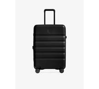 Antler Black Icon Stripe Medium Hard-shell Polycarbonate Suitcase 67cm