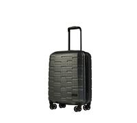 ANTLER Cabin Charcoal Hard Shell Suitcase with 4 Double Spinner Wheels & 360° Rotation - 55 x 40 x 20 cm - Lightweight Suitcase for Travel & Holidays - TSA Approved Locks - Prism Cabin Suitcase