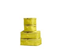 ANTLER - Compression Packing Cubes, Set of 4 Essential Packing Cubes for Suitcases and Backpacks - Holiday, Travel & Accessories Organiser, Easy Clothes and Shoe Storage - Gorse Yellow