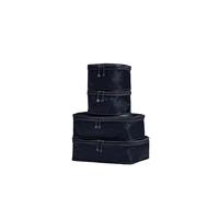 ANTLER - Compression Packing Cubes, Set of 4 Essential Packing Cubes for Suitcases and Backpacks - Holiday, Travel & Accessories Organiser, Easy Clothes and Shoe Storage - Navy Blue