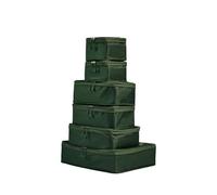 ANTLER - Compression Packing Cubes, Set of 6 Essential Packing Cubes for Suitcases and Backpacks - Holiday, Travel & Accessories Organiser, Easy Clothes and Shoe Storage Green