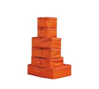 ANTLER - Compression Packing Cubes, Set of 6 Essential Packing Cubes for Suitcases and Backpacks - Holiday, Travel & Accessories Organiser, Easy Clothes and Shoe Storage - Coral