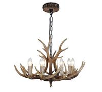 Antler, Farmhouse Rustic Antler Lighticlassic Candle Style, Cottage Retroall 8 Lights 3 Arms, Faux Antler/8 Lights Ant/a
