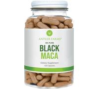Antler Farms 100% Pure Black Maca Root - 130 Capsules - 1500 mg - Grown on the Junín Plateau in Peru - Male Energy, Vitality & Endurance, Hormonal Balance, Memory & Clarity Mint