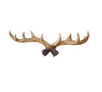 Antler Hook,Vintage 16" Rustic Resin Deer Antlers Wall Mounted Coat Hooks,Shabby Chic Coat Rack, Key Holder, Hat Hanger,Bath Room Wall Hanger,Light Color