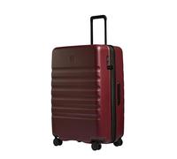 ANTLER - Icon Stripe Hard Shell Large Suitcase - Durable, Lightweight & Expandable, 4 Spinner Wheels - Adjustable Handle, TSA Lock, 78cm - Cedar Red