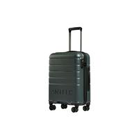 ANTLER - Logo Hard Shell Cabin Suitcase, 55x40x20cm 35.2L, Lightweight & Small, 4 Spinner Wheels - Adjustable Handle, Carry On, TSA Lock - Granite
