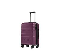 ANTLER - Logo Hard Shell Cabin Suitcase, 55x40x20cm 35.2L, Lightweight & Small, 4 Spinner Wheels - Adjustable Handle, Carry On, TSA Lock - Dark Heather
