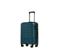 ANTLER - Logo Hard Shell Cabin Suitcase, 55x40x20cm 35.2L, Lightweight & Small, 4 Spinner Wheels - Adjustable Handle, Carry On, TSA Lock - Soft Blue