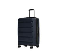 ANTLER - Logo Stripe Hard Shell Medium Suitcase - Durable, Lightweight & Expandable Luggage, 4 Spinner Wheels - Adjustable Handle, TSA Lock, 66 cm - Navy Blue