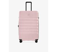 Antler Moorland Pink Icon Stripe Large Hard-shell Polycarbonate Suitcase 78.5cm