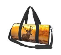 Antler Red Deer Print Travel Duffel Bag, Foldable Gym Bag Overnight Weekend Bags for Women, Large Holdall Bag Cabin Bag for Sports and Travel