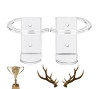 Antler Shed Mount Rustic Elk Moose Acrylic Holder Display Hanger | Antler Shed Hanger for Home Indoor Living Room Wall Hallway Entryway Hideaway Attic Loft Cabin Cottage