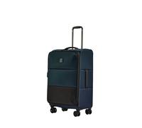 ANTLER - Soft Stripe 2.0 Medium Suitcase - Adjustable Handle, 4 Spinner Wheels, Lightweight, TSA Lock - Recycled Polyester Luggage - 71cm, Indigo Blue