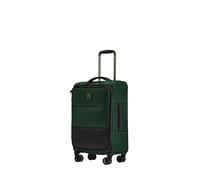 Antler - Soft Stripe Carry On Luggage 22x14x9 Airline Approved - Cabin Suitcase with Expander, Adjustable Handle, 4 Spinner Wheels, Lightweight, TSA Lock - Recycled Polyester Luggage - Antler Green