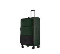 ANTLER - Soft Stripe Large Suitcase - Durable, Lightweight & Expandable, 4 Spinner Wheels - Adjustable Handle, TSA Lock, 81cm - Green