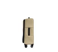 Antler - Soft Stripe Medium Luggage - 27" Softside Suitcase, Adjustable Handle, 4 Spinner Wheels, Lightweight, Expandable, TSA Lock - Recycled Polyester Luggage - 71cm, Sand Yellow