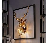 Antler Wall Lamp Wall Sculptures 73 * 50cm,Creative Wall Lamps Deer Lamp For Bedroom Buckhorn Kitchen Wall Lights For Home Decor Stags Head Decoration