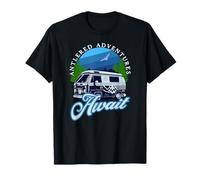 Antlered Scenic Nature Road Trips Outdoor Humor Journey T-Shirt